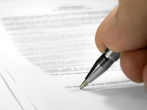 Signing a deed